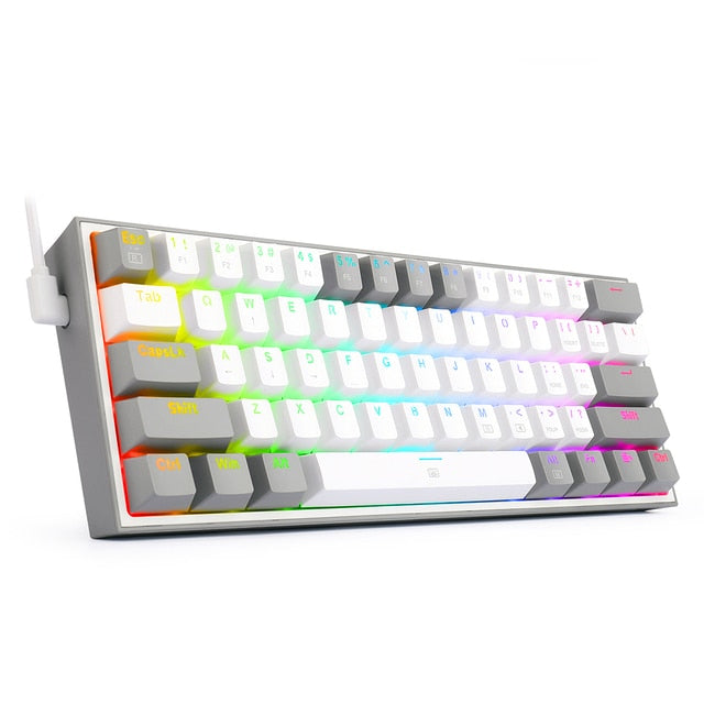 Mechanische Mini-Gaming-Tastatur mit Kabel (QWERTZ-Layout)