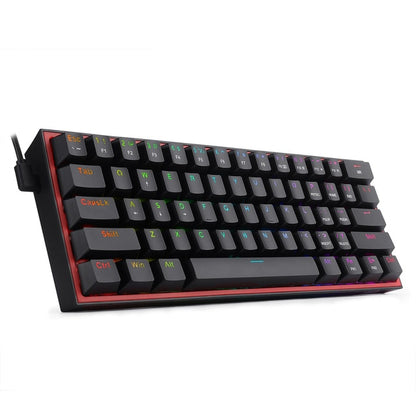 Mechanische Mini-Gaming-Tastatur mit Kabel (QWERTZ-Layout)