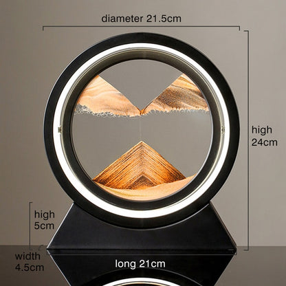 Moving Sand Art Landscape Table Lamp