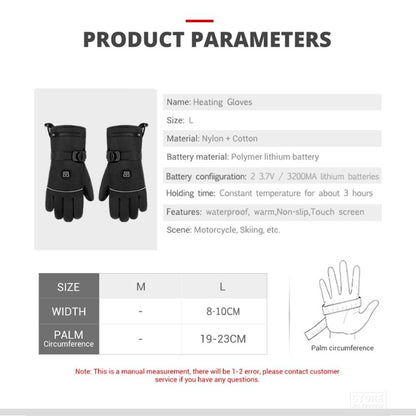 Thermohandschuhe für Motorrad und Fahrrad