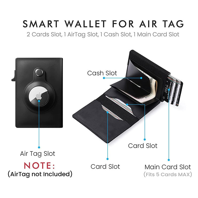 Smart Air Tag Wallet mit RFID-Blocker