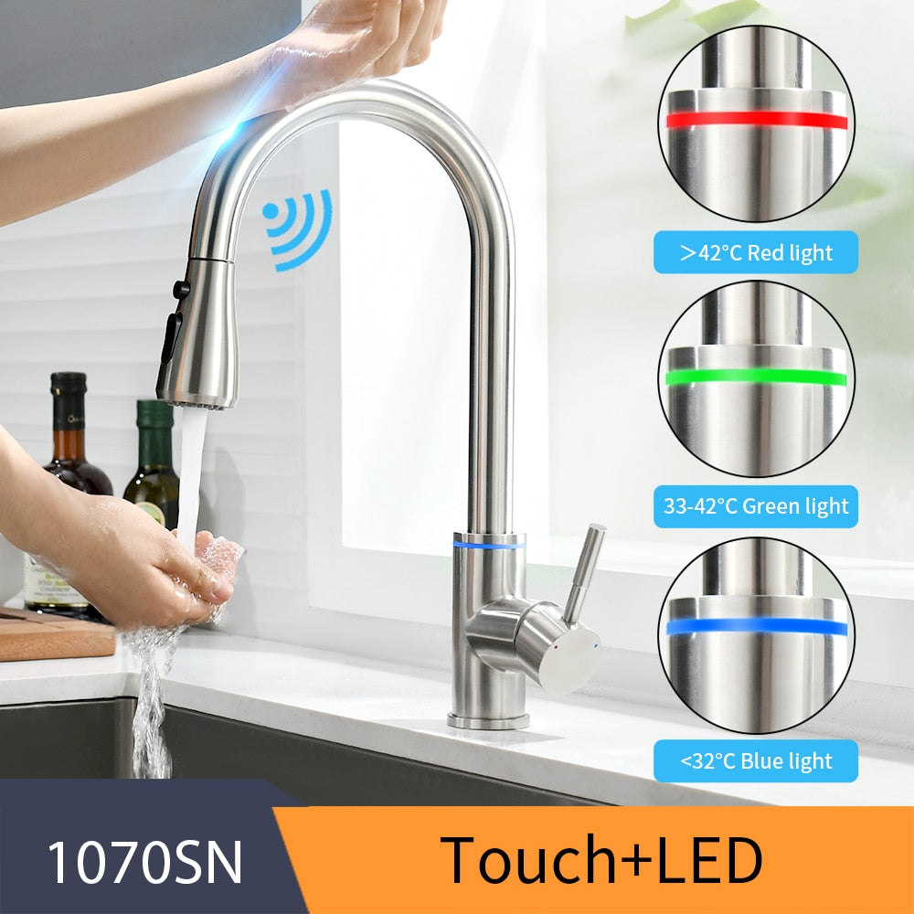 Smart-Touch-Wasserhähne für die Küche