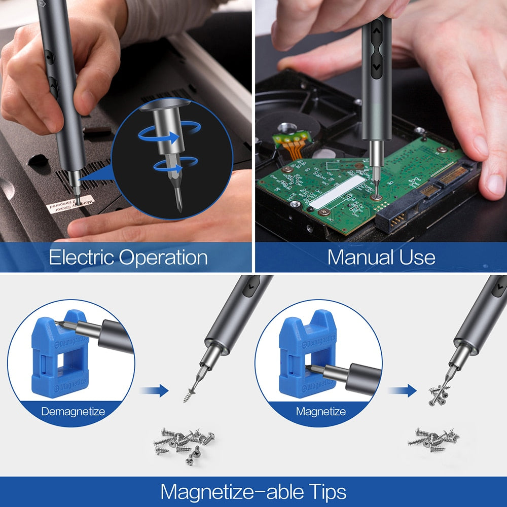 Elektro-Schraubendreher-Set, Reparatur von Elektrowerkzeugen