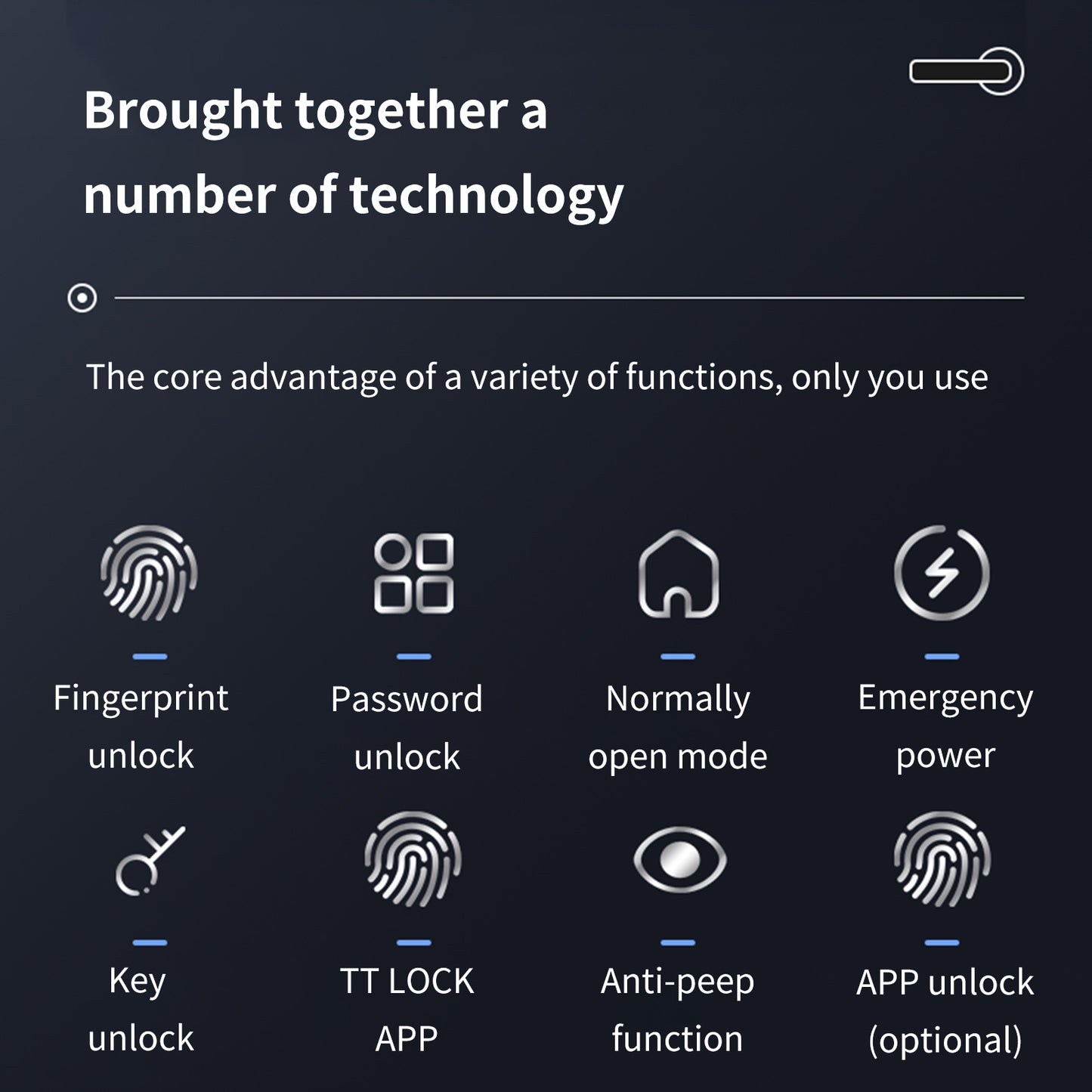 Intelligentes Fingerabdruck-Türschloss