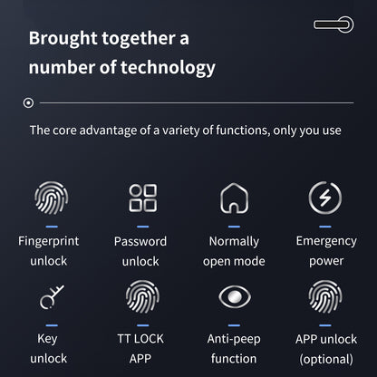 Intelligentes Fingerabdruck-Türschloss