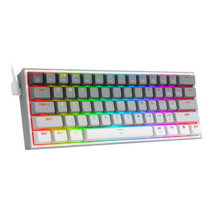 Mechanische Mini-Gaming-Tastatur mit Kabel (QWERTZ-Layout)